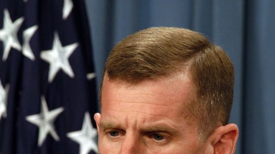 General Stanley McChrystal in talks on the US strategy in Afghanistan