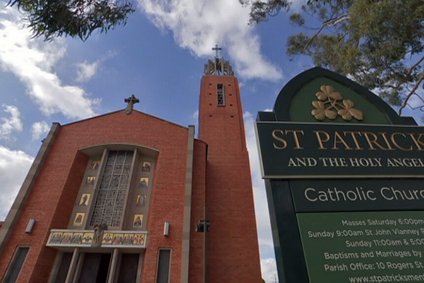 St Patrick Church in Mentone is one of two churches presided over by Father John Walshe.
