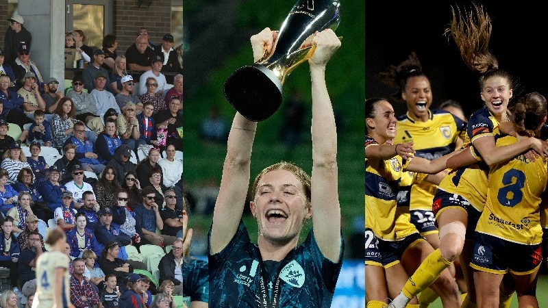 A composite image of photos from the 2023-24 A-League Women season