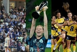 A composite image of photos from the 2023-24 A-League Women season