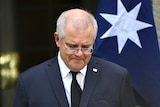 Prime Minister Scott Morrison gives a statement about Prince Phillip