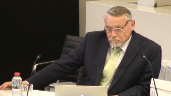 Paul Rosser QC gives evidence to the child abuse royal commission.