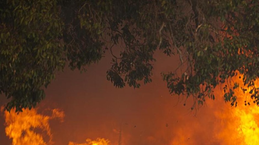 Fire consumes a home