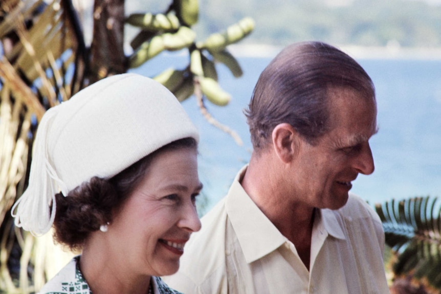 Queen Elizabeth and Prince Philip seen together at New Hebrides