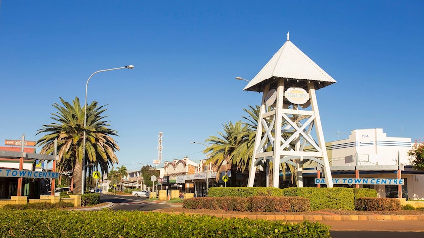 The main street of Dalby, Qld.