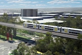 Artists impression of North West Rail Link elevated track