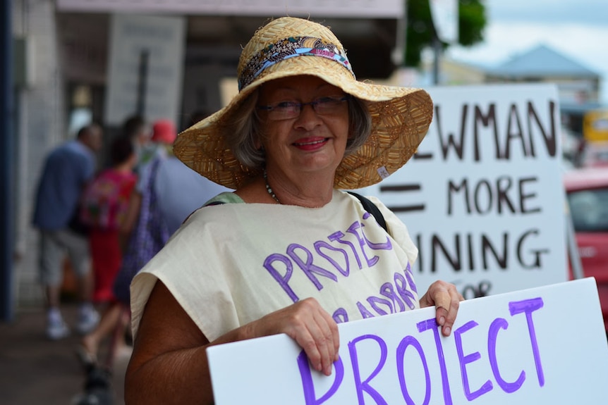 Liz Johnston campaigns for Stradbroke Island