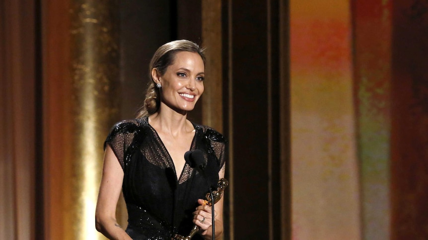 Angelina Jolie accepts Jean Hersholt Humanitarian Award