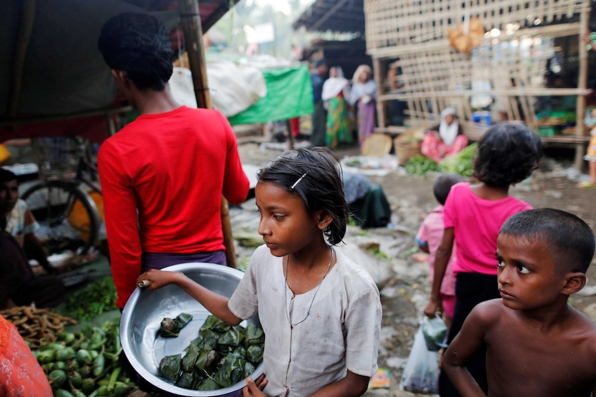 Rohingya children in Rakhine state