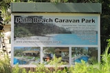 Photo of the caravan park's signage