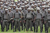 Fiji: More than 100 troops in battle gear paraded inside the Queen Elizabeth Barracks on Monday (file photo).