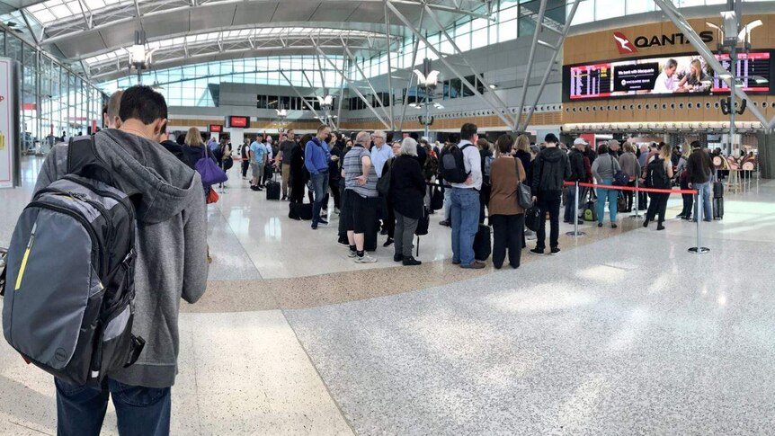 Lines for security screening are reportedly stretching out the doorways at major airports.