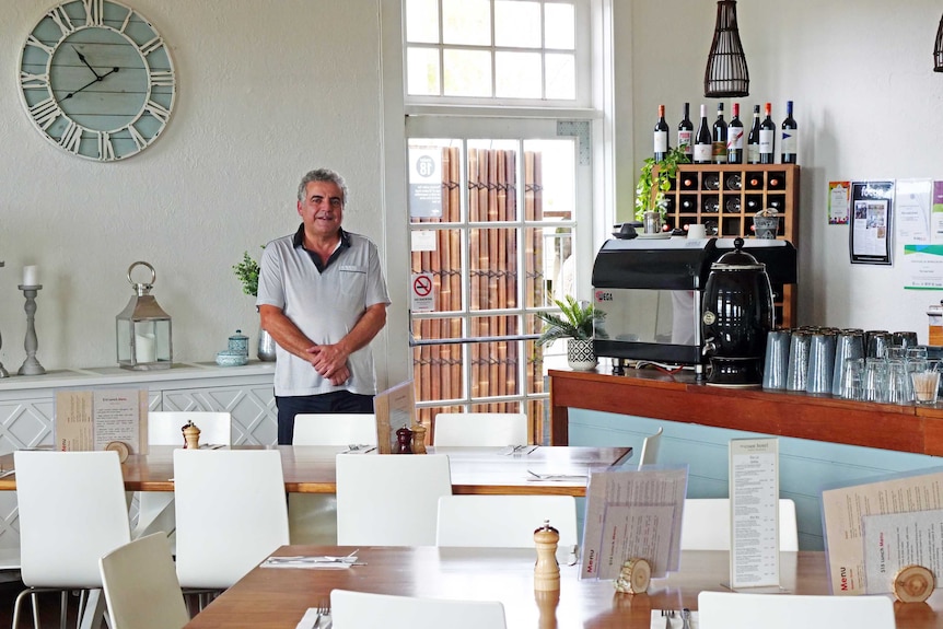 Man in restaurant