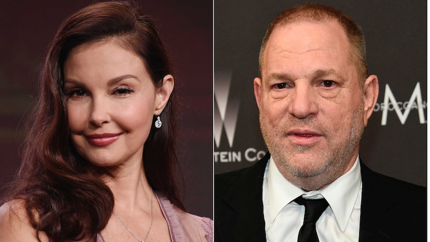 Composition of Ashley Judd and Harvey Weinstein