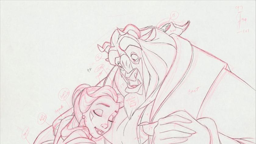 A sketch from Disney's Beauty and the Beast.