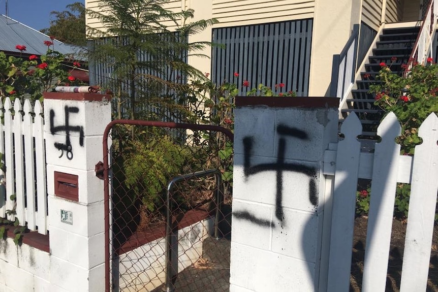 Vandals target same sex marriage supporters in Brisbane.