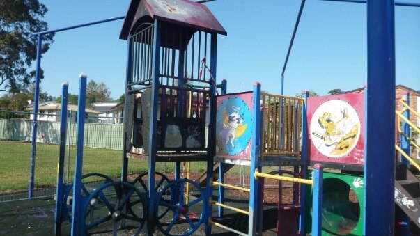 Damage caused by vandals at Bob Liddiard Park in South Grafton.