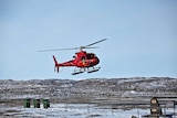 One of the helicopters used to transport expeditioners and stores in Antarctica