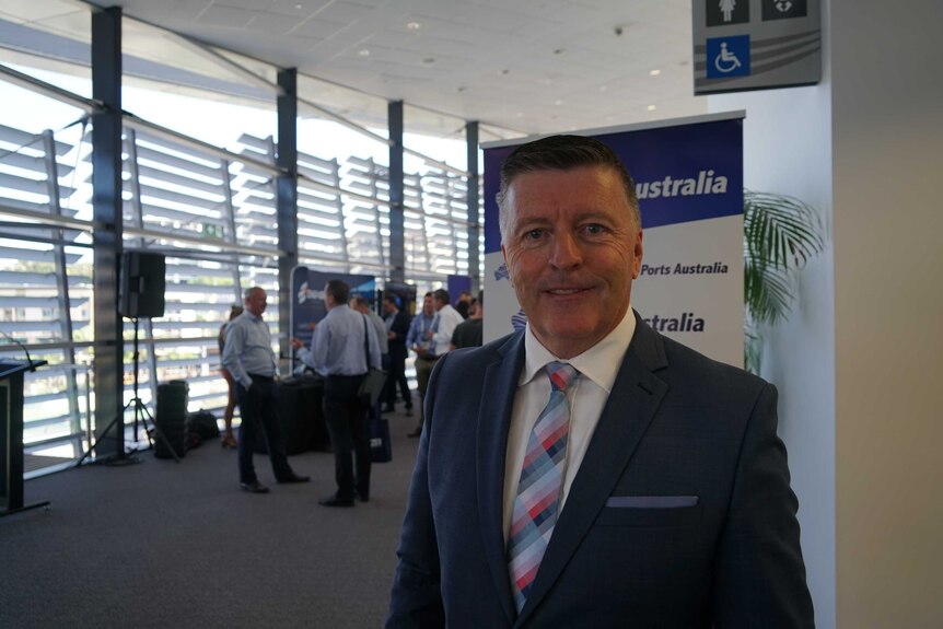 Ports Australia Chief Executive Michael Gallacher at the National Port Conference in Darwin.
