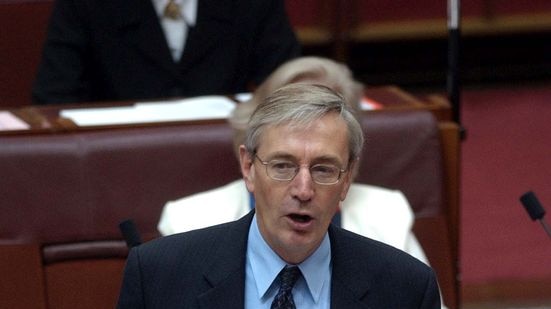 Senator Nick Minchin speaks during question time