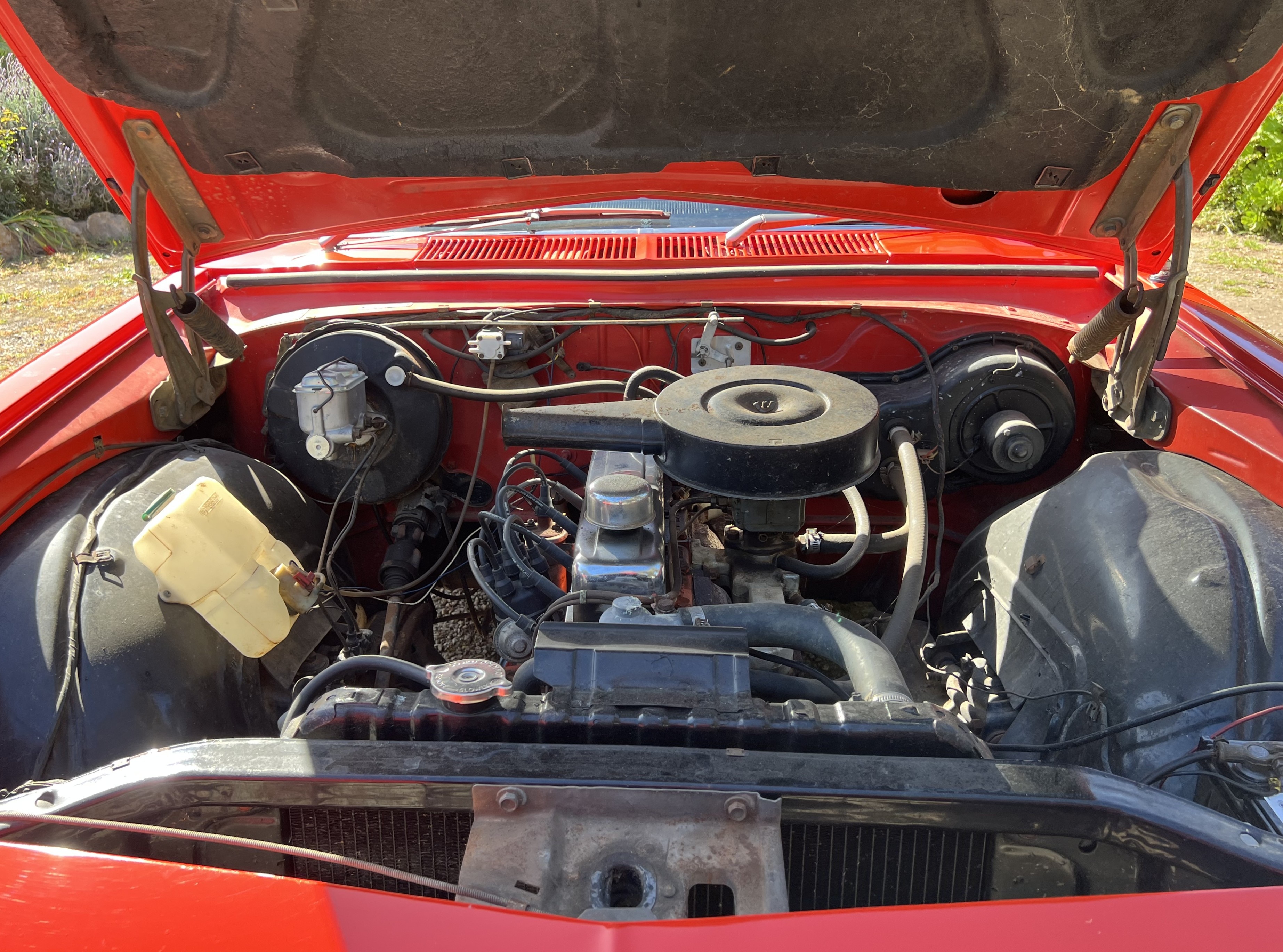 An engine bay.