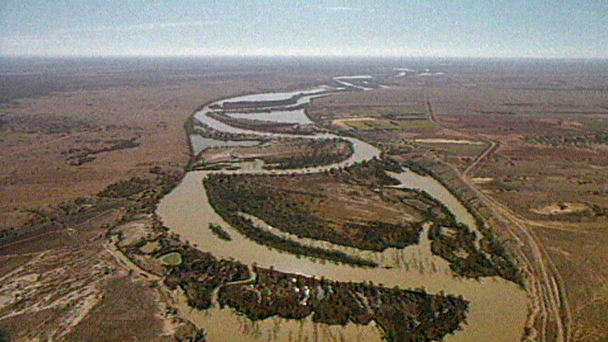 The Murray-Darling River from the air