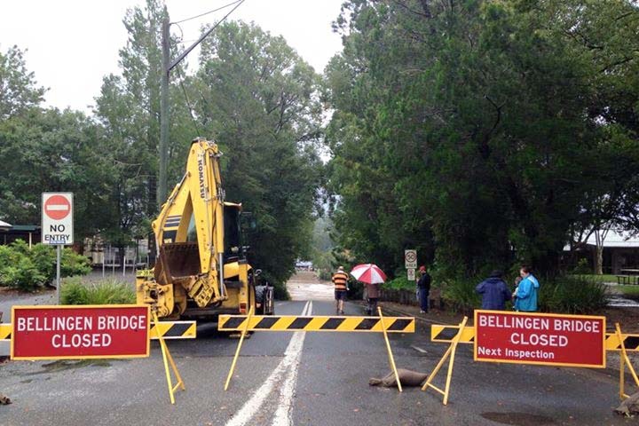 Flooded river at Bellingen