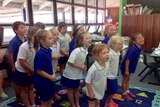 Students in class at Scaddan Primary School in Western Australia.