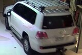 CCTV images of the vehicle wanted in connection with a Glen Waverley shopping centre ram raid on May 12, 2016.
