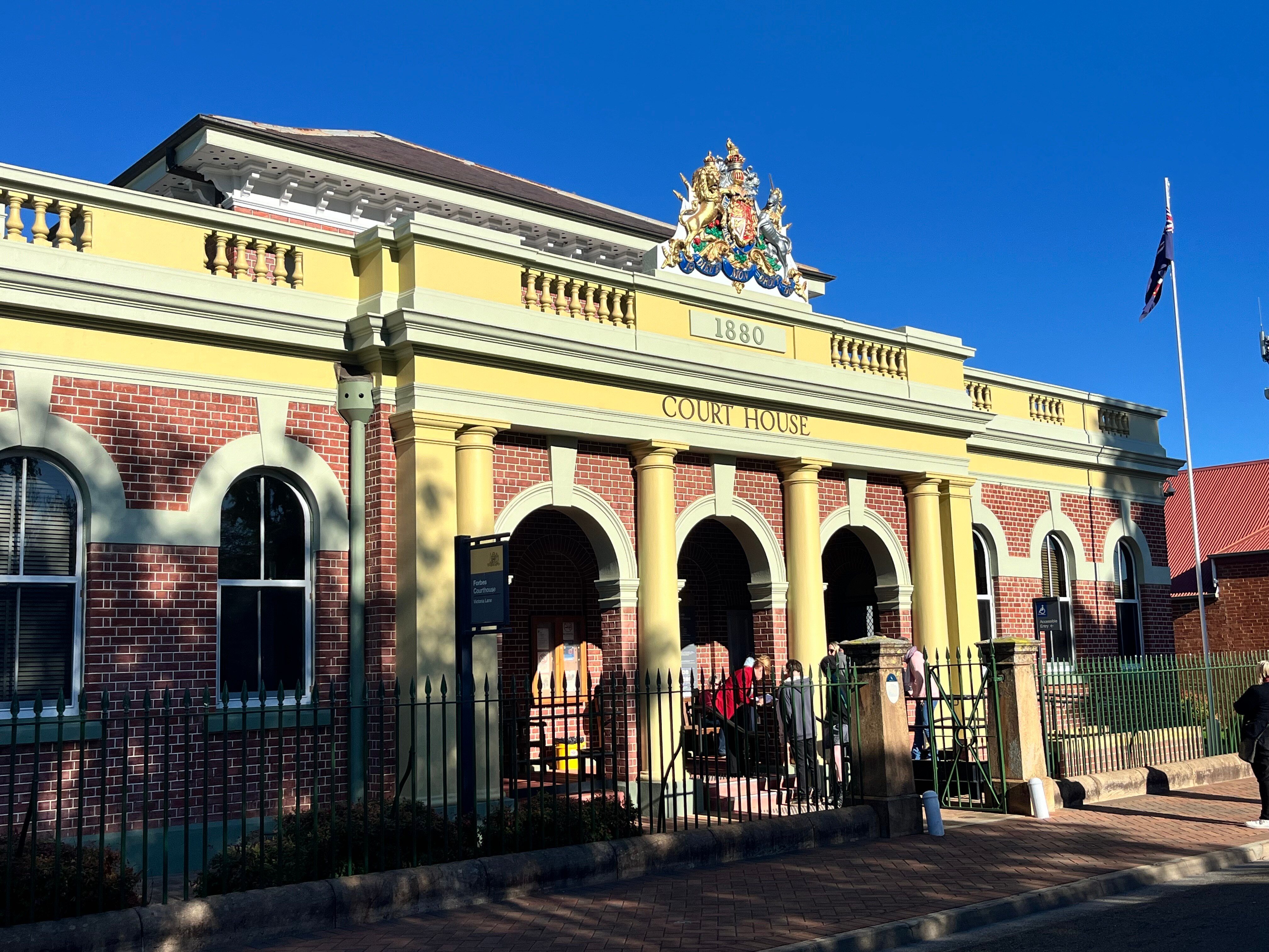 Exterior of a courthouse building 