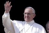 Pope Francis delivers Easter Sunday mass in Saint Peter's Square.