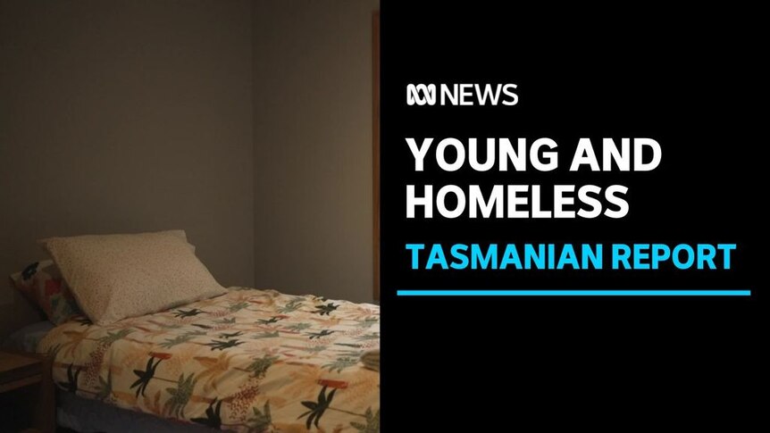 Young And Homeless, Tasmanian Report: Empty made bed in beige room. 
