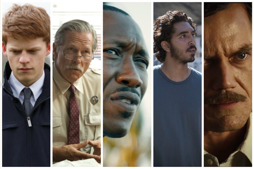 Mahershala Ali, Dev Patel, Jeff Bridges, Lucas Hedges and Michael Shannon