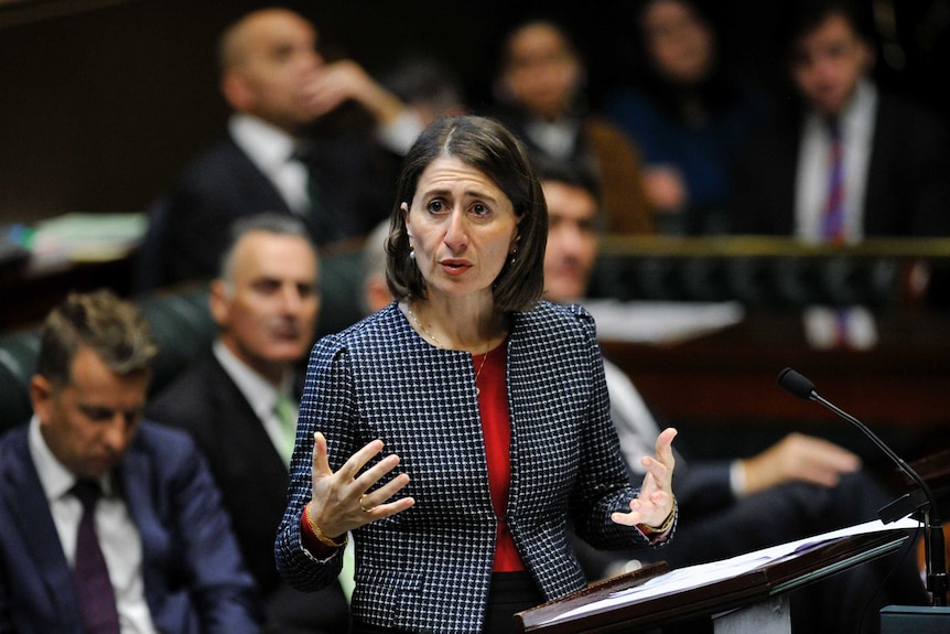 Gladys Berejiklian in Parliament.