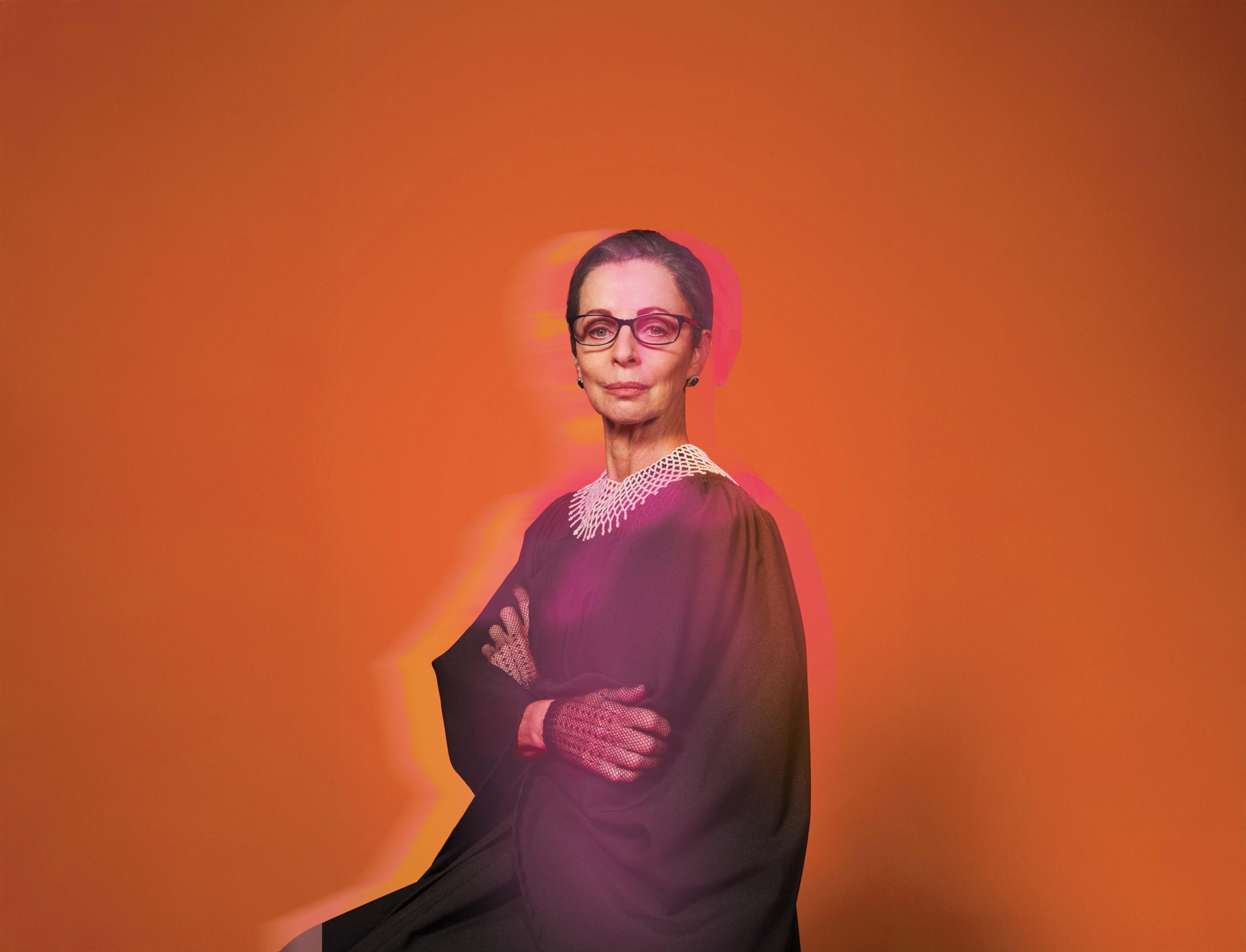 Woman in judges gown with arms crossed