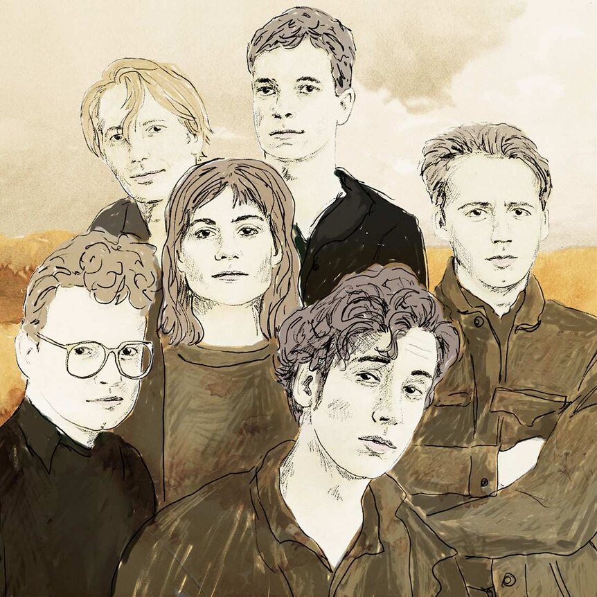 An illustration of Australian band The Triffids