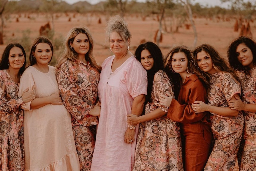 Group of Indigenous women wearing colourful clothes