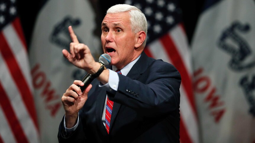 Republican Vice-President Mike Pence.