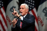 Republican vice presidential candidate Indiana Governor Mike Pence.