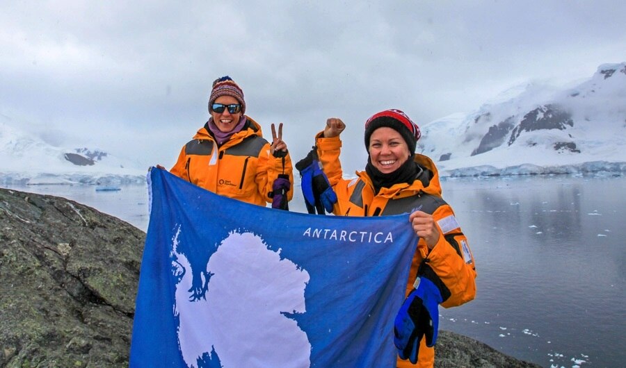 Rachel and Martina visit Antarctica