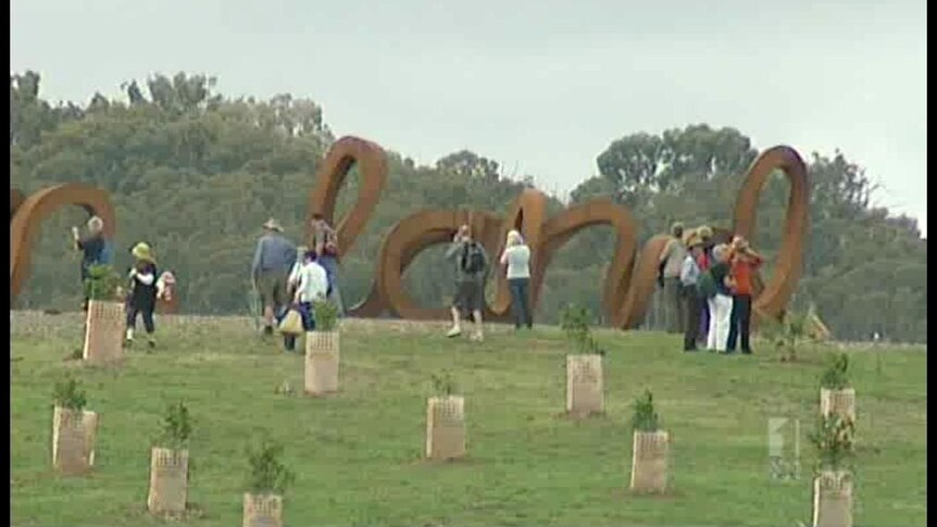 About 10,000 people attended the Festival in the Forest at Canberra's National Arboretum on the weekend.