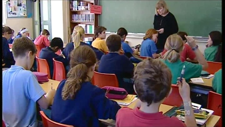 Students in classroom