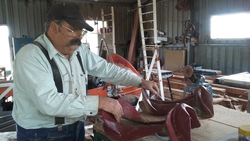 Mass produced Fender saddle tree prompts Eugowra man to end making the more traditional model