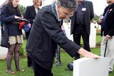 Australian relatives pay their respect in a ceremony to honour 14 newly identified WWI soldiers.