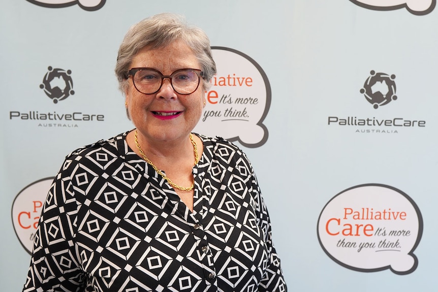 Smiling headshot of Palliative Care Australia deputy chair Helen Walker..