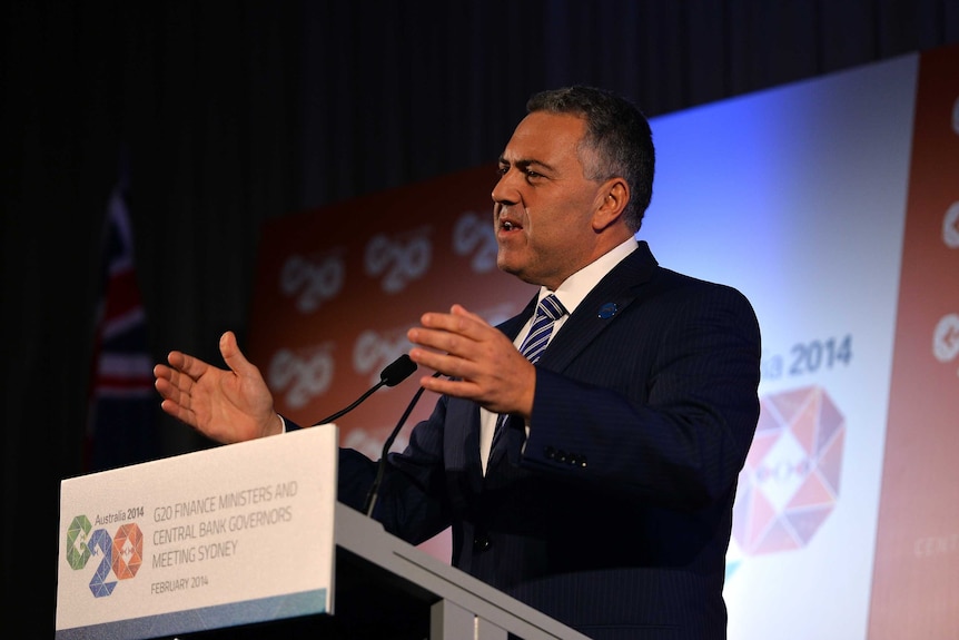 Joe Hockey addresses G20 press conference