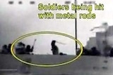 Video footage released by the Israeli Navy