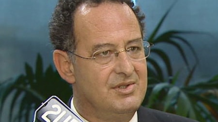 Sacked minister: Milton Orkopoulos was hospitalised this afternoon after an apparent suicide attempt (file photo).