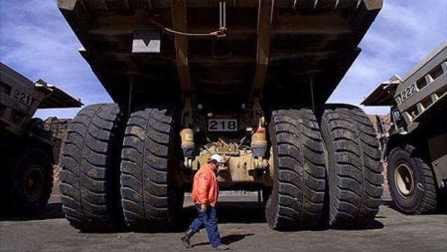 A coal mining truck