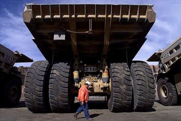 A coal mining truck